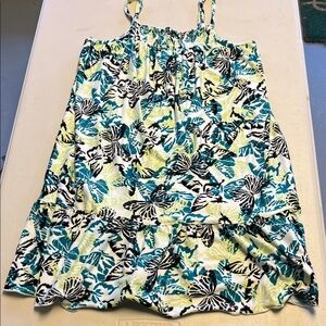 Floral Print Sleeveless  Night Gown Sz S